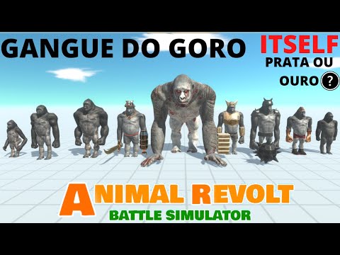 Gangue do Goro Itself Prata e Ouro   Animal Revolt Battle Simulator
