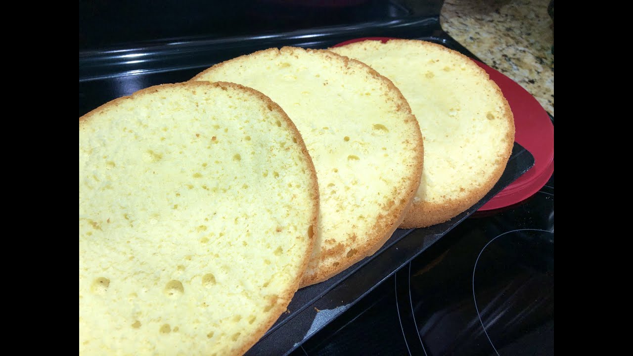 Идеальный ванильный бисквит никогда не опадает. Самый Простой рецепт, Как разрезать ровные слои.