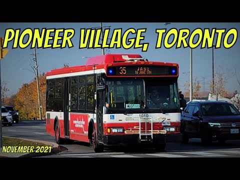 Transit at Pioneer Village | TTC & YRT Buses (November 2021)