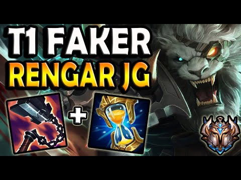 T1 Faker RENGAR JUNGLE vs GRAGAS - Patch 10.25 Ranked Korea ✅