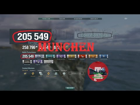 Munchen| 205K DMG |Narai| My new Damage record for this cruiser? WOWS