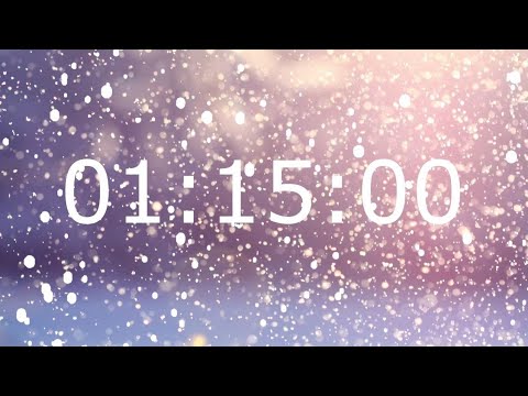 75 Minute Winter Timer with Relaxing Music and Alarm