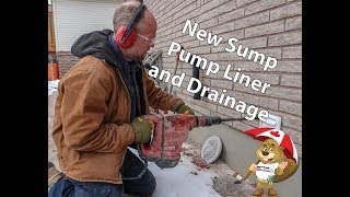 Watch video: New Sump Pump Liner and Drainage