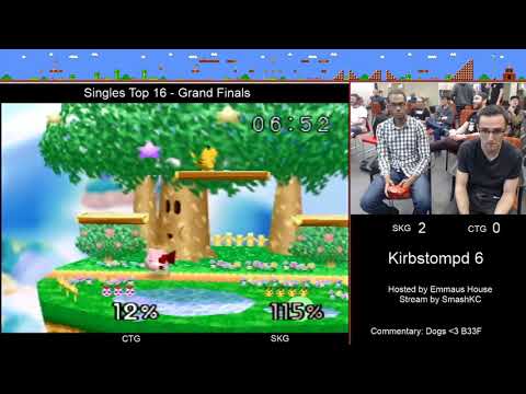 Kirbstompd 6 Grand Finals - CTG (Jigglypuff)  vs SKG (Pikachu)  Super Smash Bros.