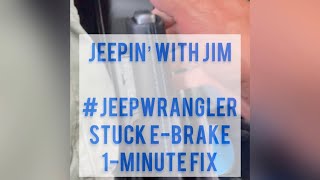 #jeepwrangler Stuck E-Brake 1-Minute Fix