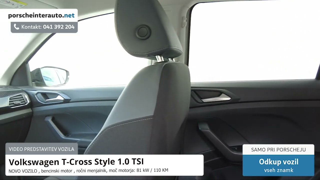 Volkswagen T-Cross Style 1.0 TSI - VOZILO NA ZALOGI