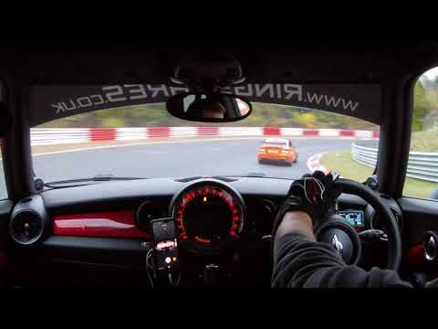 MINI R56 JCW vs BMW e82 135i Nurburgring VLN layout 28.10.18