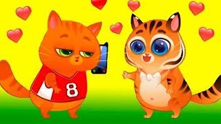 FUNNY VIDEO GAMES FOR KIDS TALKING ANIMALS BUBBU CAT AND SQUIRREL