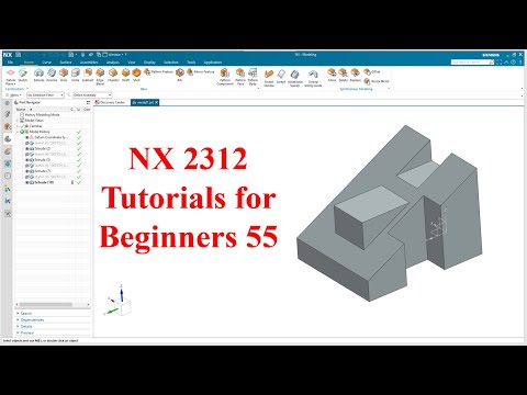 Siemens NX tutorials for beginners|NX 2312|tutorial-55