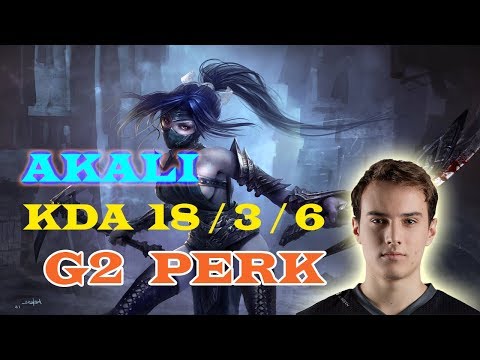 Korea Bootcamp  - G2 PERK Akali VS Irelia - Triple Kill - Korea Ranked Solo HD
