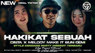 Download lagu DJ VELOCITY - HAKIKAT SEBUAH CINTA TERBARU 2026 - STYLE KENDANG MBEROT - By Efge Project  mp3