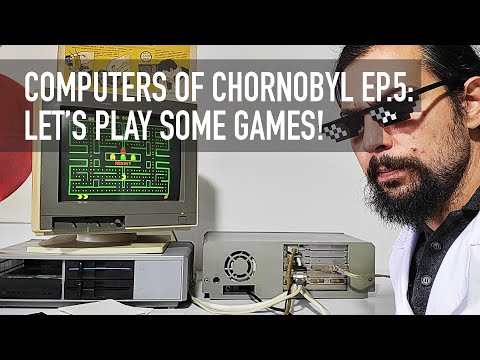 Playing ORIGINAL TETRIS and other classic games on a Soviet PC. Computers of Chernobyl