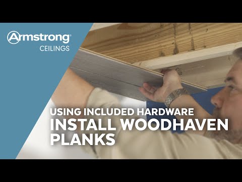 image-What are Armstrong ceiling planks made of?