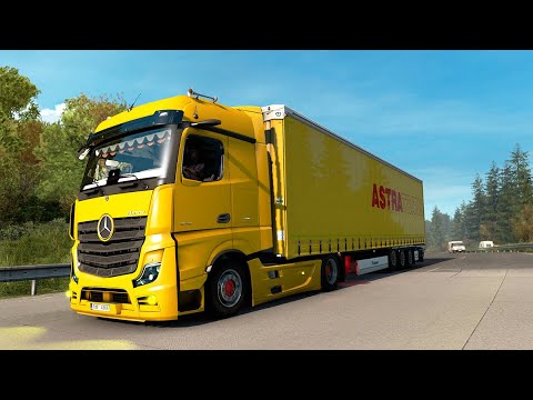 ETS2 1.38 - Euro Truck Simulator 2 - Mercedes Benz New Actros - Promods v2.50 - Praga to Szombathely
