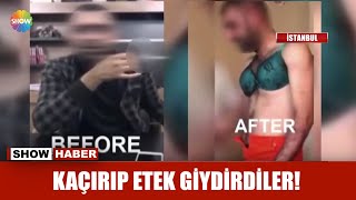 Çete reisini tehdit edince kaçırıp etek giydirdiler!