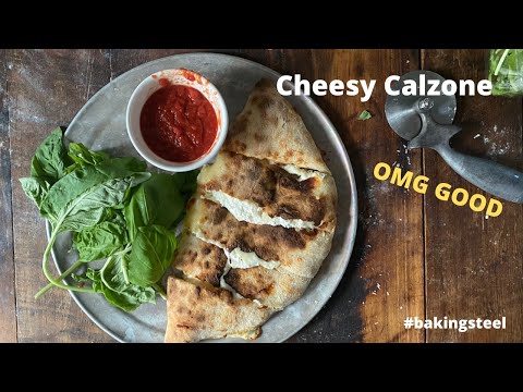 Making a Classic Cheese Calzone on a Baking Steel