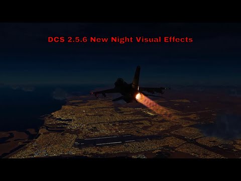 F-16C and F-22: New Night Lighting Effects Test | DCS World Gameplay | 1440p