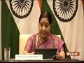 EAM Sushma Swaraj addresses media on killing of 39 Indians in Iraq’s Mosul
