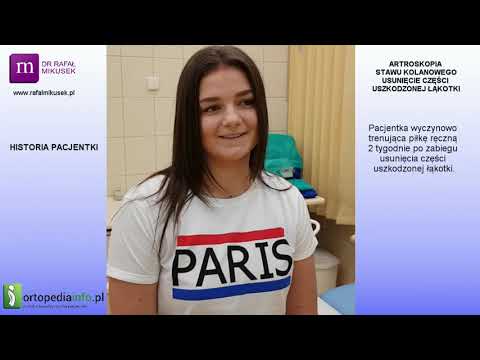 Artroskopia kolana - usunięcie łąkotki (historia pacjenta)