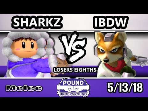 Pound Underground - Sharkz (Ice Climbers) Vs. iBDW (Fox) - Smash Melee Losers Eighths