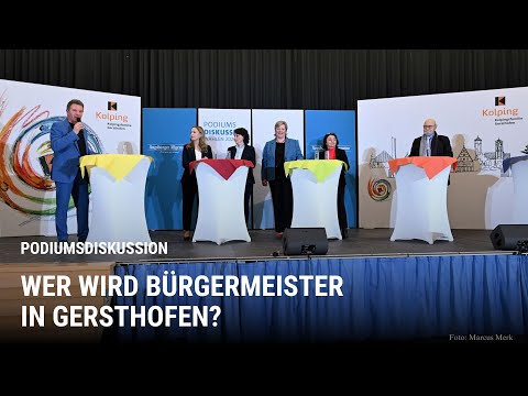 Wer überzeugt als Bürgermeisterkandidat für Gersthofen? Die Podiumsdiskussion im Livestream