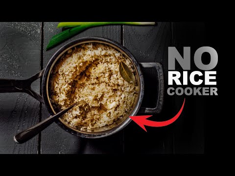 1:2 Ratio Trick for Fluffy Brown Jasmine Rice — No Rice Cooker, Just Garlic and a Bay Leaf