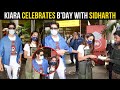 Kiara Advani CELEBRATES Her Birthday With Sidharth Malhotra At Mumbai Airport Cuts Cake With Paps
