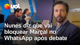 Nunes diz que vai bloquear Pablo Marçal no WhatsApp após bate-boca em debate RedeTV/UOL