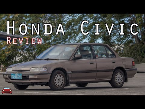 1991 Honda Civic LX Review - The 4the Generation Civic Sedan!