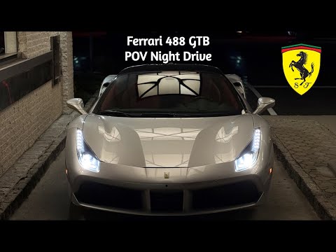 Thumbnail for Ferrari 488 GTB POV Night Test Drive (4K) by Ferrari 488