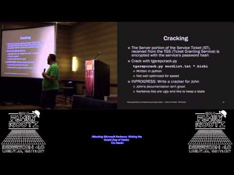 t120 Attacking Microsoft Kerberos Kicking the Guard Dog of Hades Tim Medin