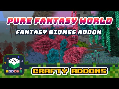 Crafty Addons for Minecraft PE - Minecraft, Play fantasy and invented biomes world.