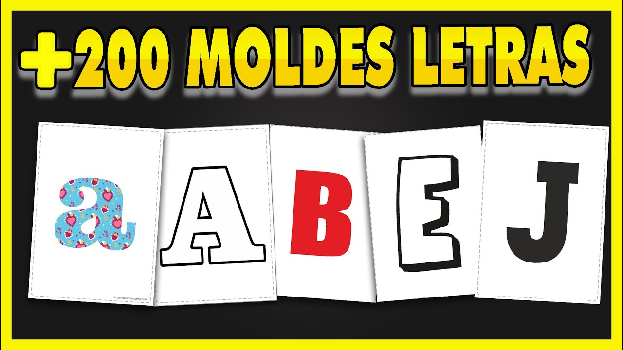 Molde De Letras Grandes Individuais Para Imprimir