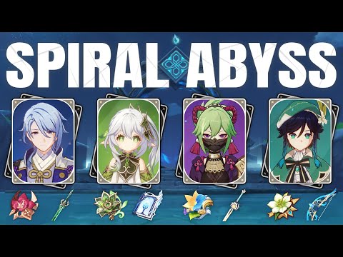 Hyperbloom Vortex | Abyss 12-2-1 | Ayato Nahida Kuki Shinobu Venti | Genshin Impact
