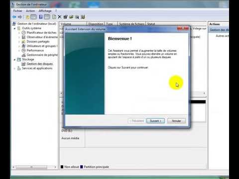 comment augmenter l'espace disque c windows 7