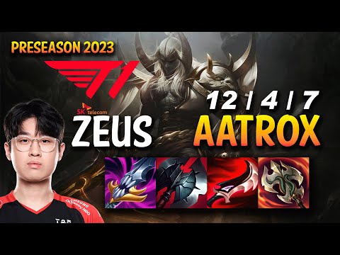 T1 Zeus AATROX vs RENGAR Top - KR Ranked