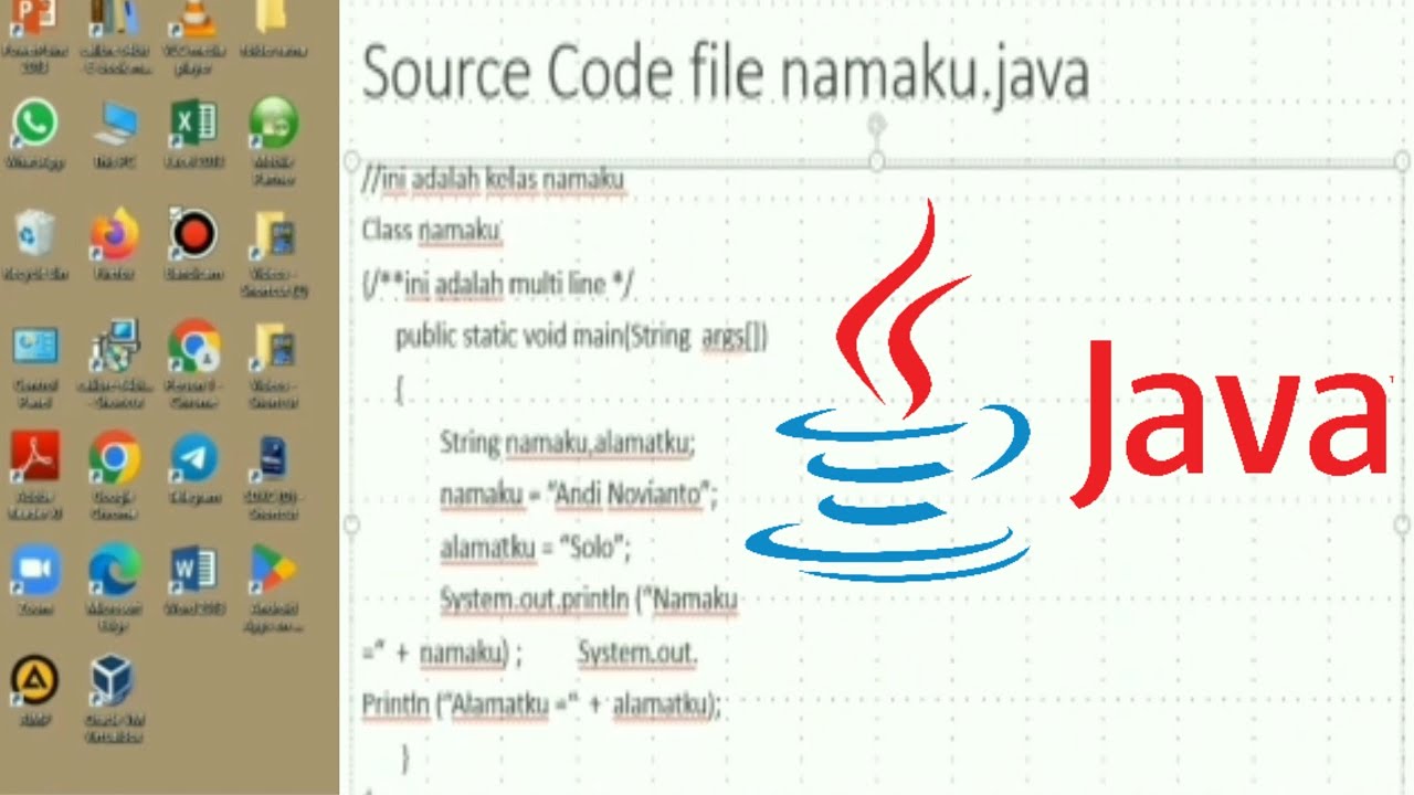 Cara Membuat Slide Presentasi tentang Pemrograman Dasar dengan JAVA |@PestaUliMarbun