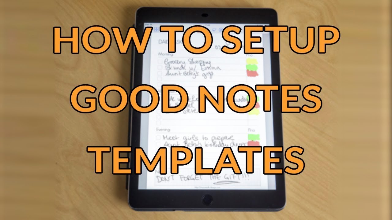 GoodNotes Adding Templates in 10 Steps (EN/US/DE)