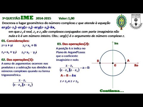 IME Questão 03A 2015 Números Complexos Argumento