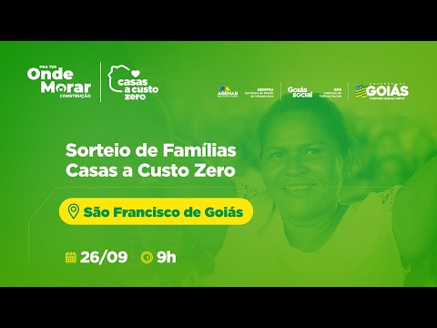 Sorteio de Famílias em São Francisco de Goiás