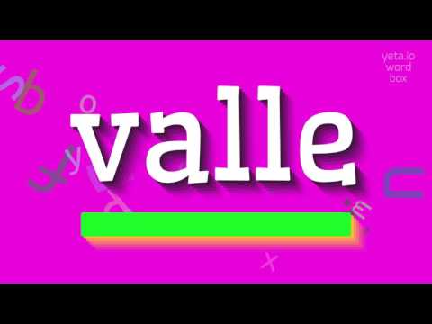 VALLE - HOW TO PRONOUNCE VALLE? #valle