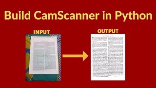 Build your own Document Scanner(CamScanner) from scratch in Python