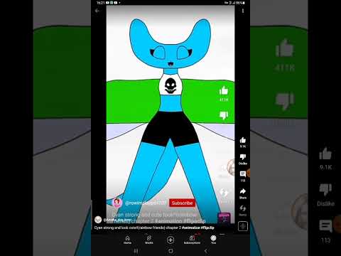 cyan strong and cute look!(rainbow friends chapter 2 #animation#flipaclip