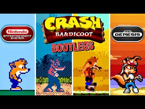 Crash Bandicoot Bootleg Games||NES||Genesis||GBC||GBA