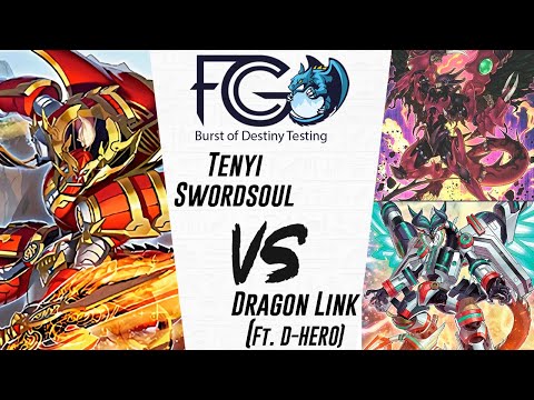 Yu-Gi-Oh! Tenyi Swordsoul (Xiangjian) vs Destiny HERO Dragon Link | Burst of Destiny