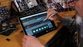 TRK-01 Kick and Bass groove machine review running on the Surface Pro