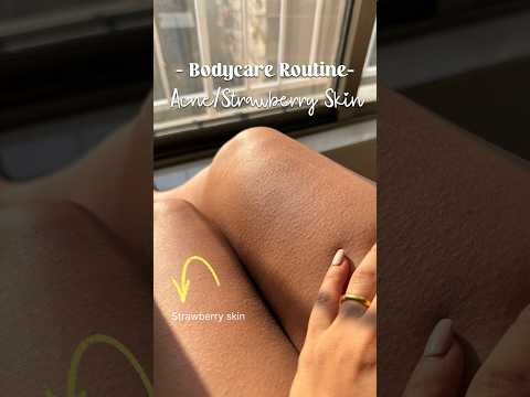Bodycare Routine for strawberry skin and body acne #ytshorts #shorts
