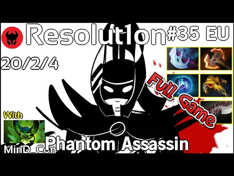 Resolut1on [VGJ.S] plays Phantom Assassin!!! Dota 2 Full Game 7.19