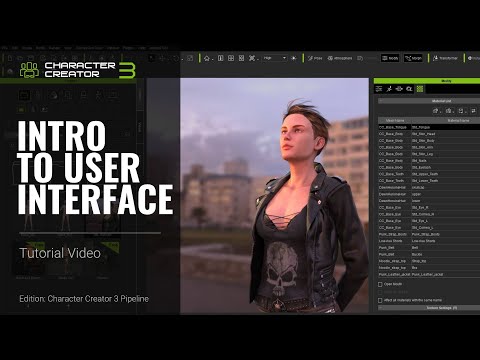 Character Creator 3 Tutorial - Intro to User Interface
