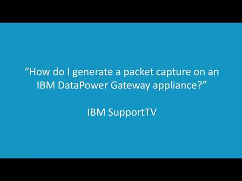 How do I generate a packet capture on an IBM DataPower Gateway appliance